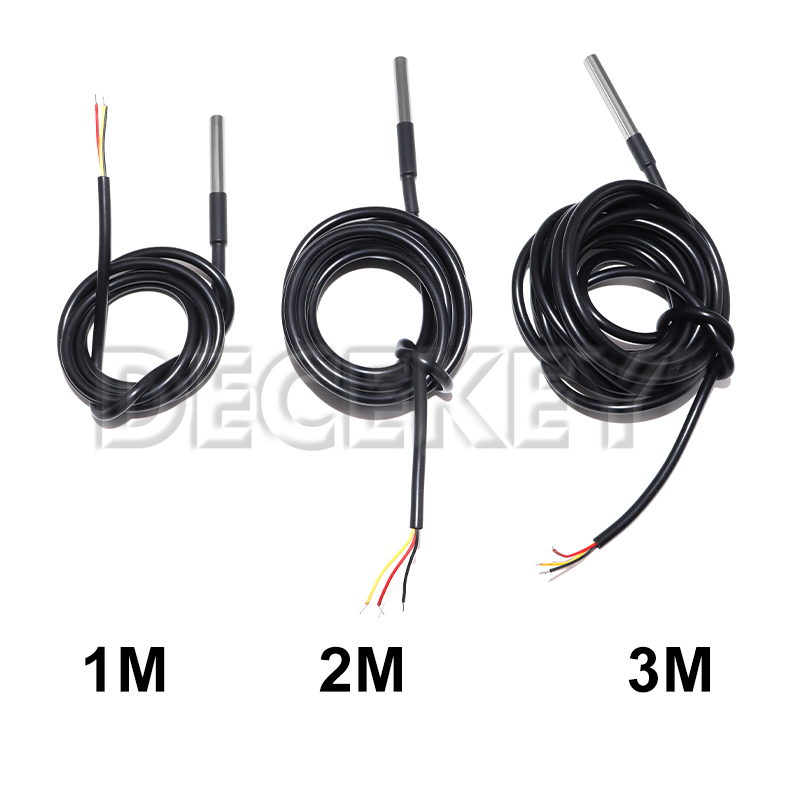 Ds18B20 Temperature Sensor - ステンレス鋼防水 DS18b20 1/2/3 メートルスレッド温度プローブ温度センサー 18B20 ケーブル