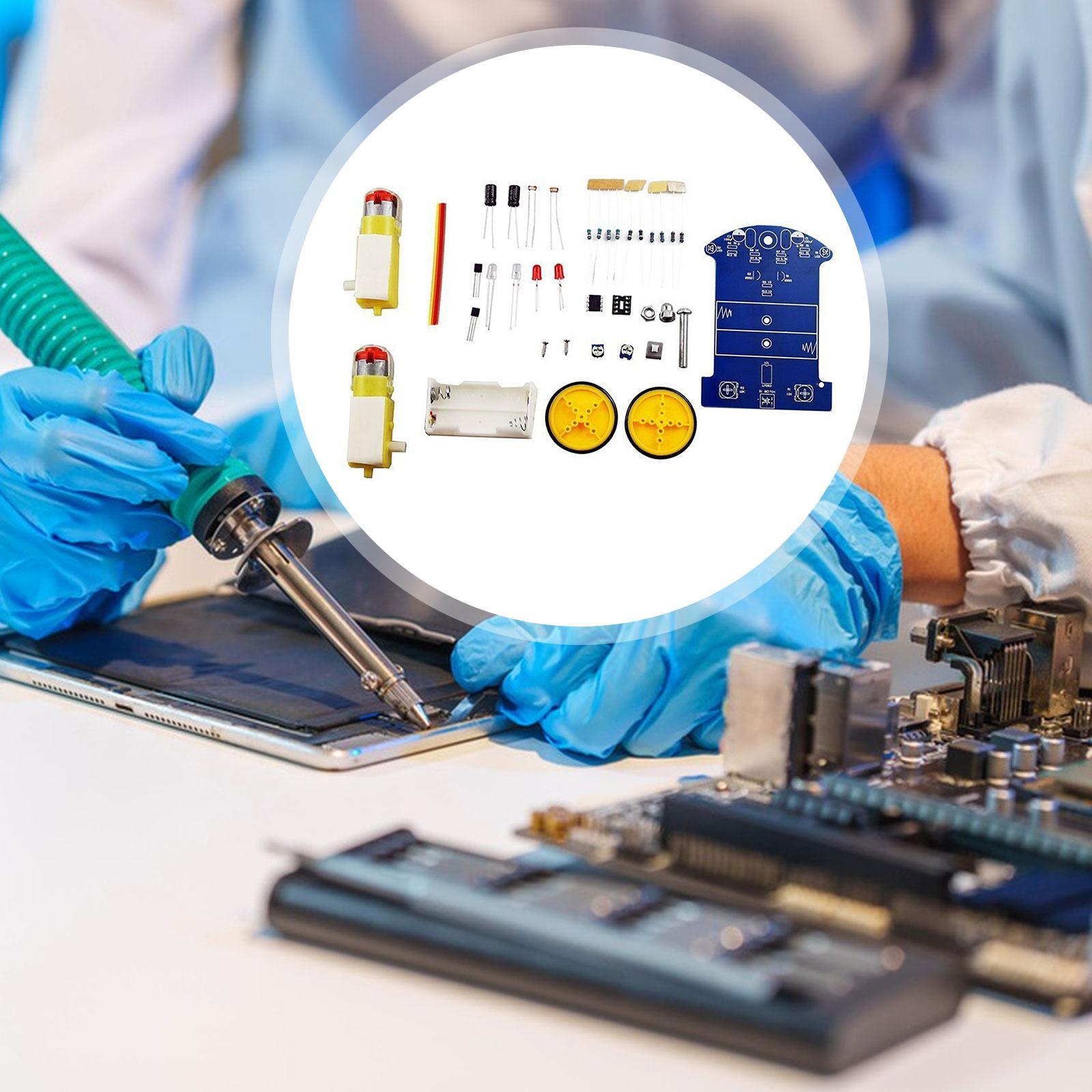 Diy Electronics Soldering Kit - 子供向け科学実験キット モデルカーはんだ付け練習 教育玩具 DIYエンジニアリングエレクトロニクス 8歳から12歳向け