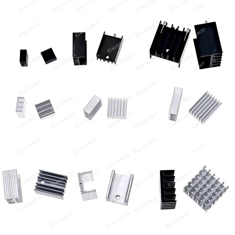 Mosfet Transistor Set - ラズベリーパイ用ヒートシンクキット,クーラー,ヒートシンク,cpu,gpu,vga,ic,ラップトップ,LED, MOSFETトランジスタ,scr,電圧レギュレーター,クーラー,33個