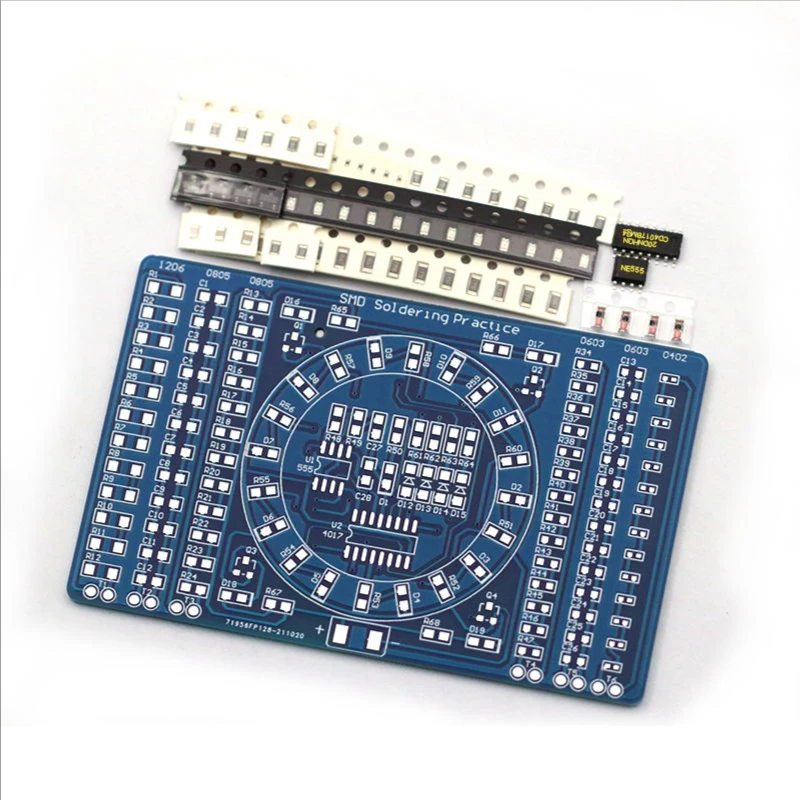 Pcb Etching Kit - SMT SMD 電子部品溶接練習ボードはんだ付け DIY キット抵抗ダイオードトランジスタによるスタート学習電子