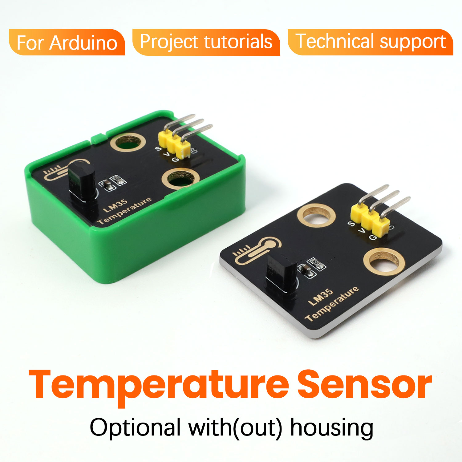 Diy Analog Electronics - Keyestudio DIY 電子ビルディングブロック LM35 温度センサー Arduino&Raspberry