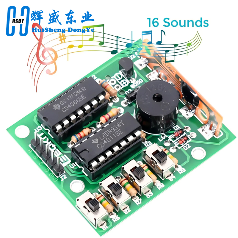 Pcb Etching Kit - 16 音楽サウンドボックス BOX-16 ボード 16 トーン電子モジュール