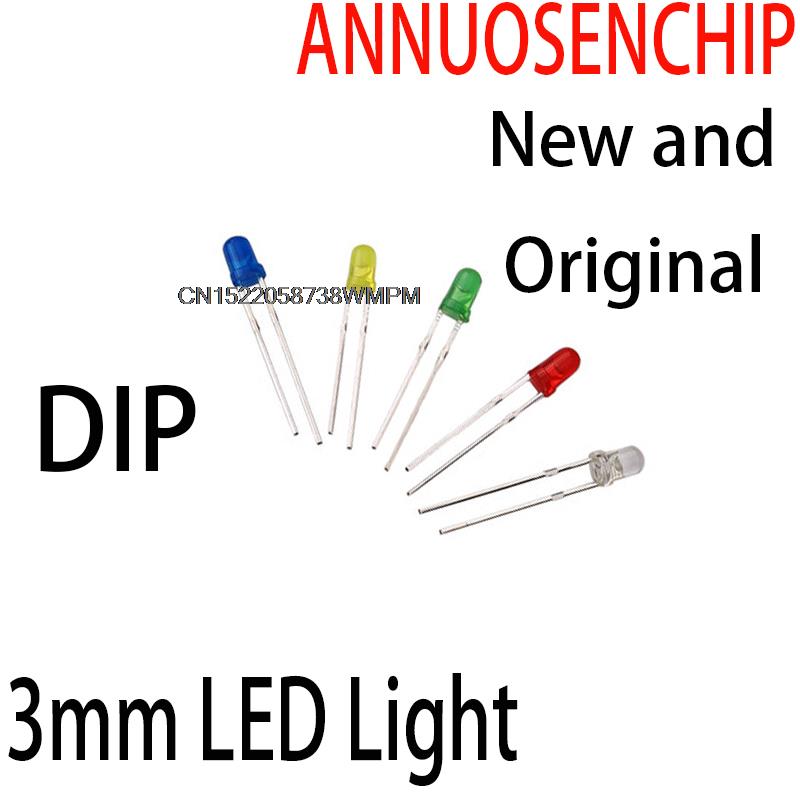 Diy Electronics Com - 100個の新規およびオリジナルdip白黄赤緑青盛り合わせキットdiy ledセット電子diyキット3ミリメートルledライト