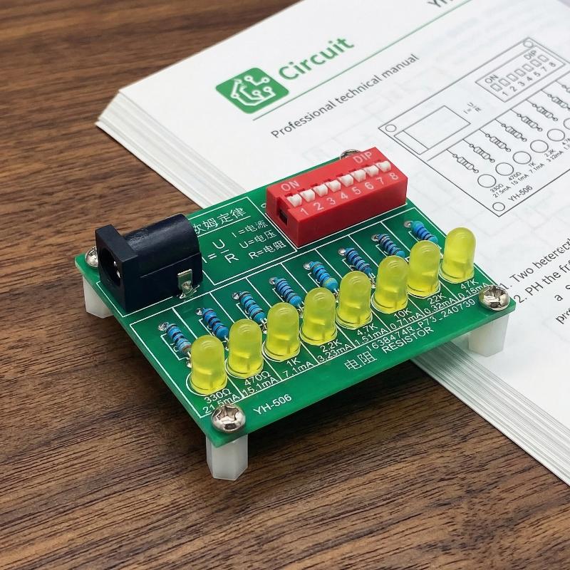 Diy Electronics Kits For Beginners - 電子DIYはんだ付け練習キット LED電流テスト回路基板 トレーニング教育用 初心者科学実験組み立て用