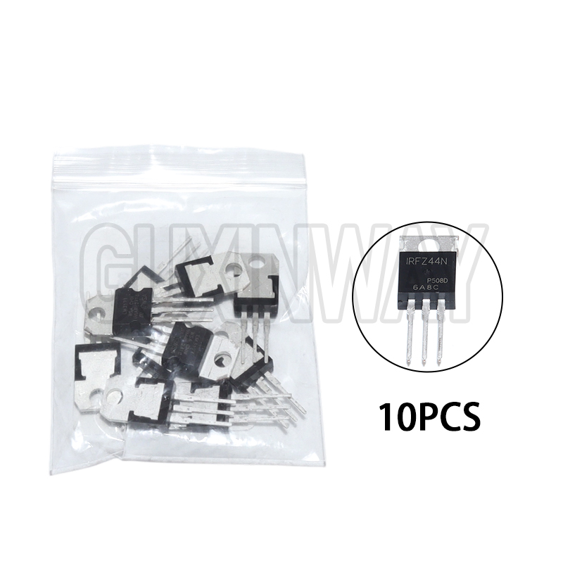 10/25個 TO-220 TO220 IRFZ44N モス - Mosfet Transistor Set のレビューと価格