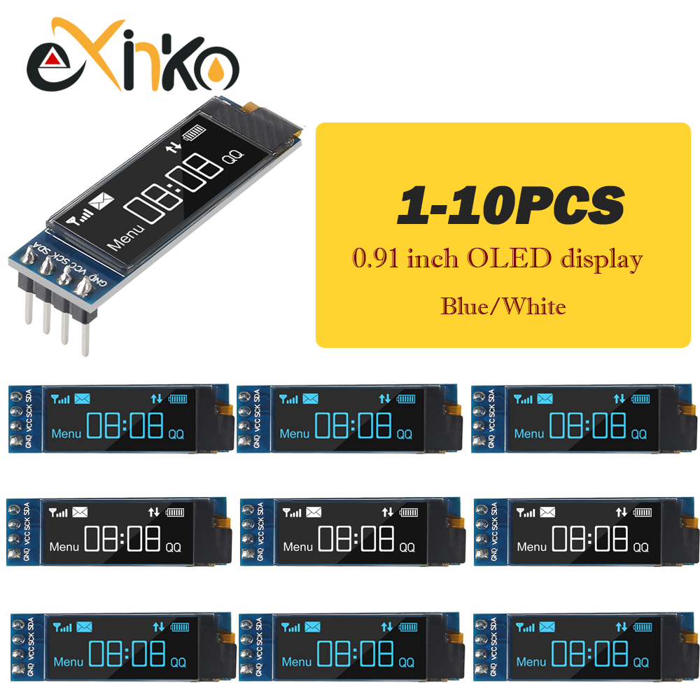 1-10個 0.91インチ OLEDディスプレイモジュール  - I2C Lcd Display のレビューと価格