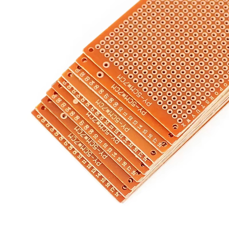 10 個 PCB ユニバーサルボード片面黄色 5*7 センチ - Pcb Etching Kit のレビューと価格