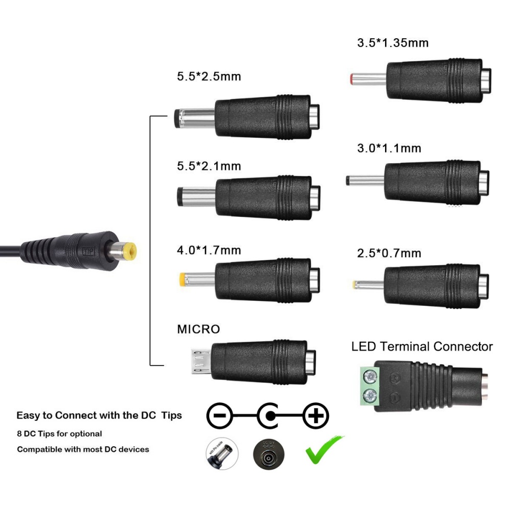 30Wユニバーサル電源アダプター、調整可能な電圧AC-DC供 - Dc Power Supply Variable のレビューと価格
