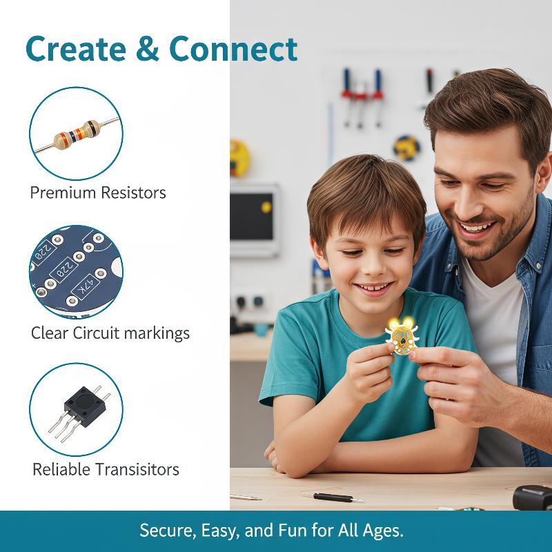 Weevil Eye電子DIYキット、初心者向け光感知LED - Diy Electronics Kits For Beginners のレビューと価格