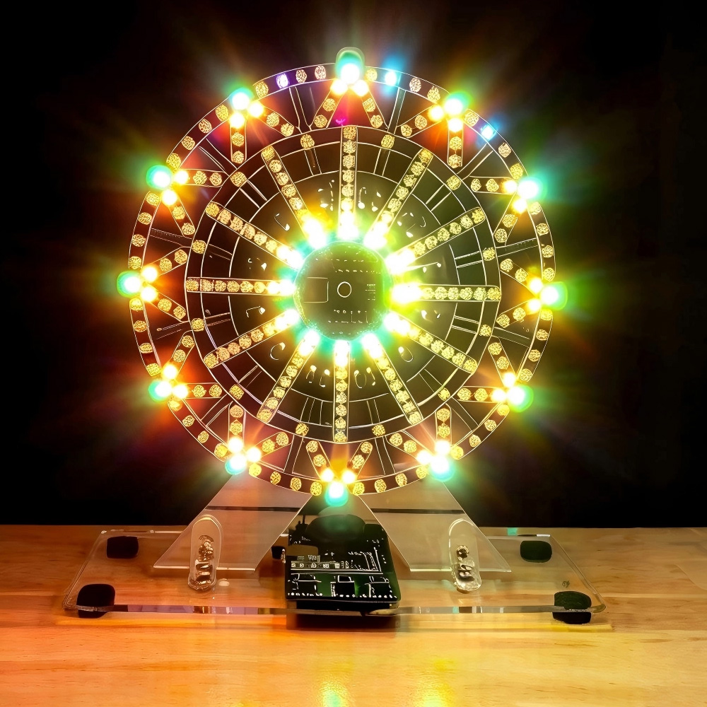 DIY電子キット LEDライト付きミュージカル観覧車 DIY - Diy Electronics Com のレビューと価格