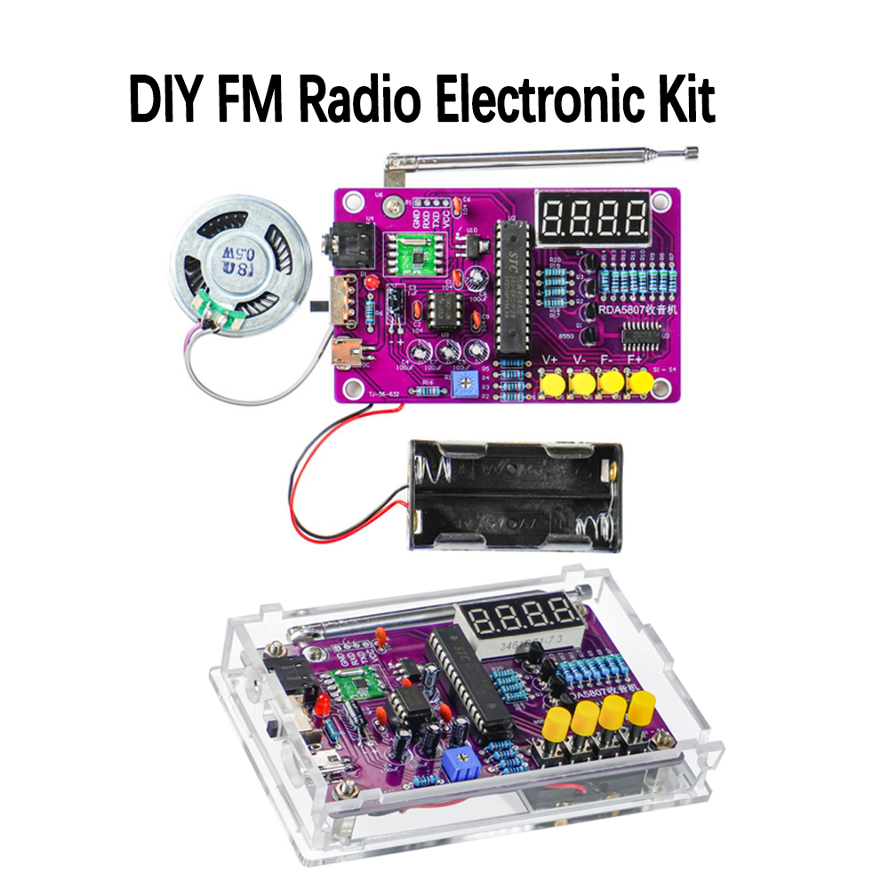 DIY FM ラジオ電子キット 87-108MHz 調整可能 - Diy Electronics Soldering Kit のレビューと価格