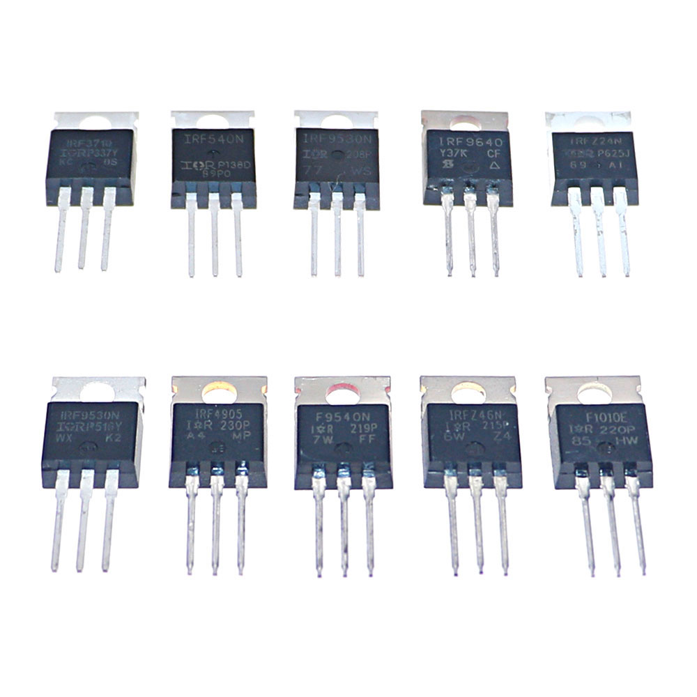 50個10値mosfetトランジスタキットボックスIRF96 - Mosfet Transistor Set のレビューと価格