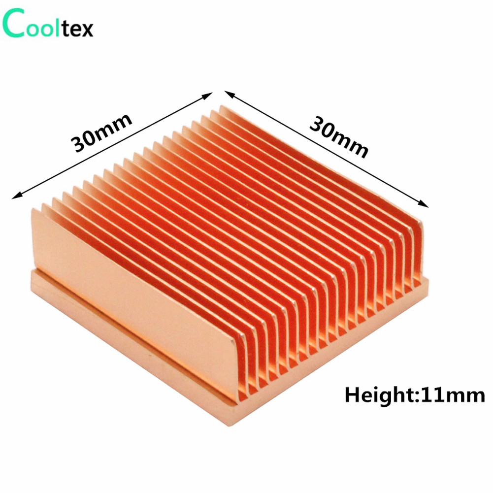 DIY 純銅ヒートシンクスカイビングフィンヒートシンクラジエ - Diy Electronics Raspberry Pi のレビューと価格