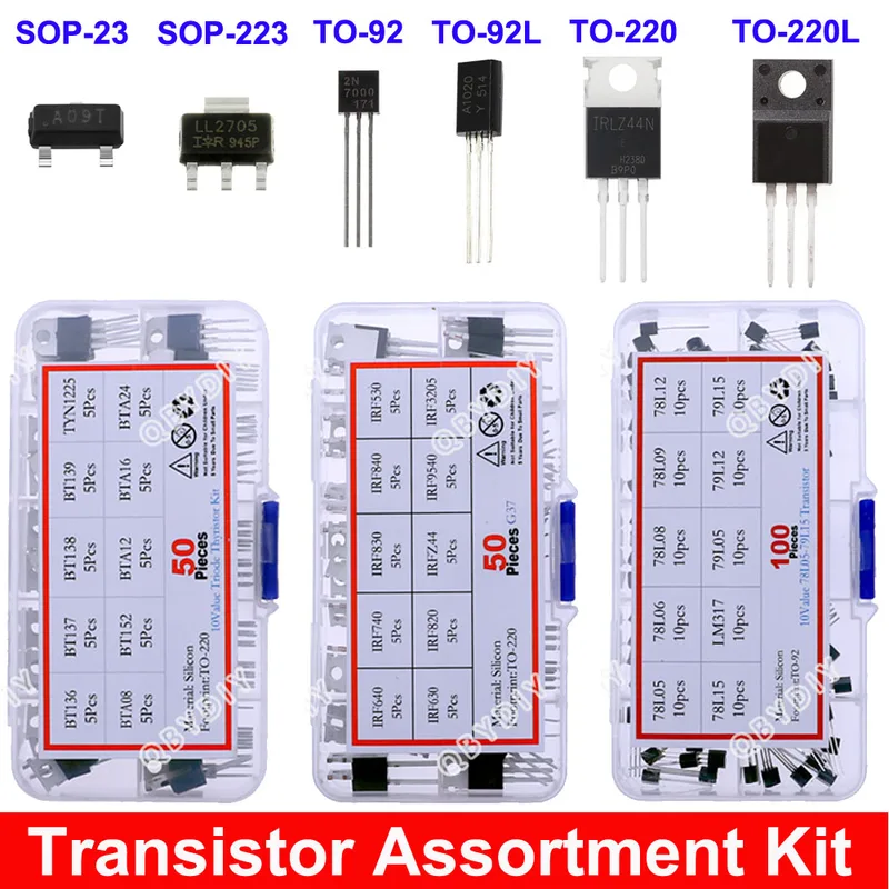 トランジスタ品揃えキット,電圧レギュレーターチップ,日曜大工 - Mosfet Transistor Set のレビューと価格