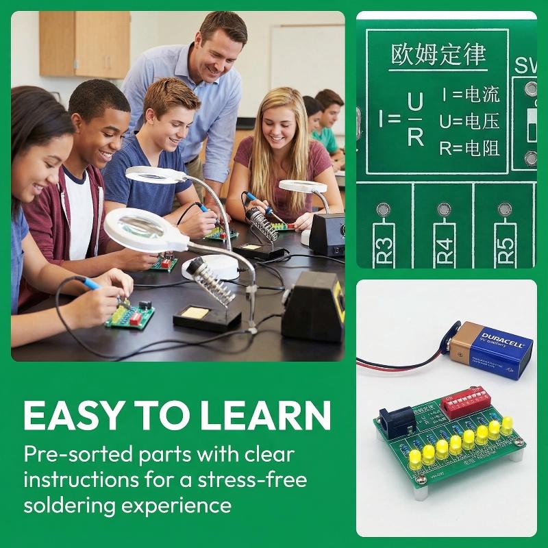 電子DIYはんだ付け練習キット LED電流テスト回路基板 ト - Diy Electronics Kits For Beginners のレビューと価格