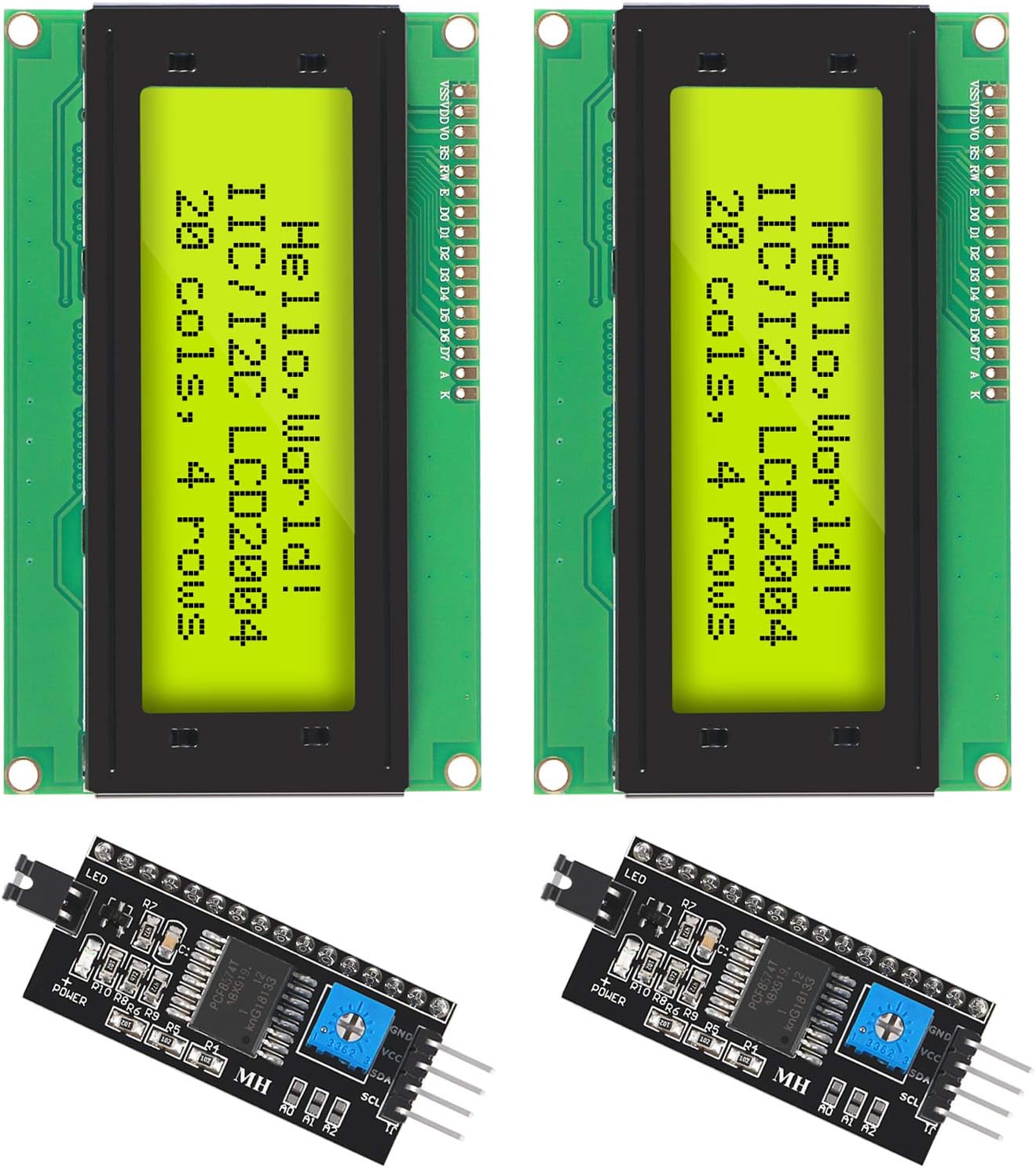 ブルーバックライトモジュール,インターフェイスアダプター付き - I2C Lcd Display のレビューと価格