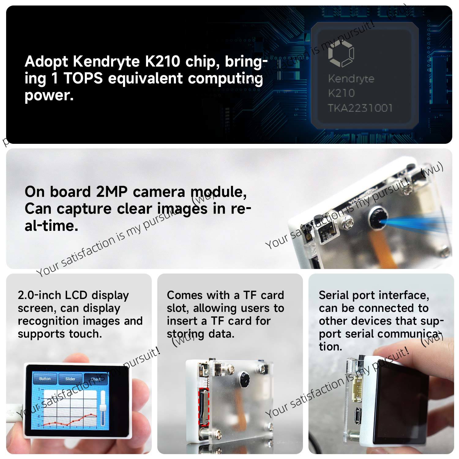 K210 視覚認識モジュール ブラケット付き ディープラーニ - Diy Electronics Learning Kit のレビューと価格