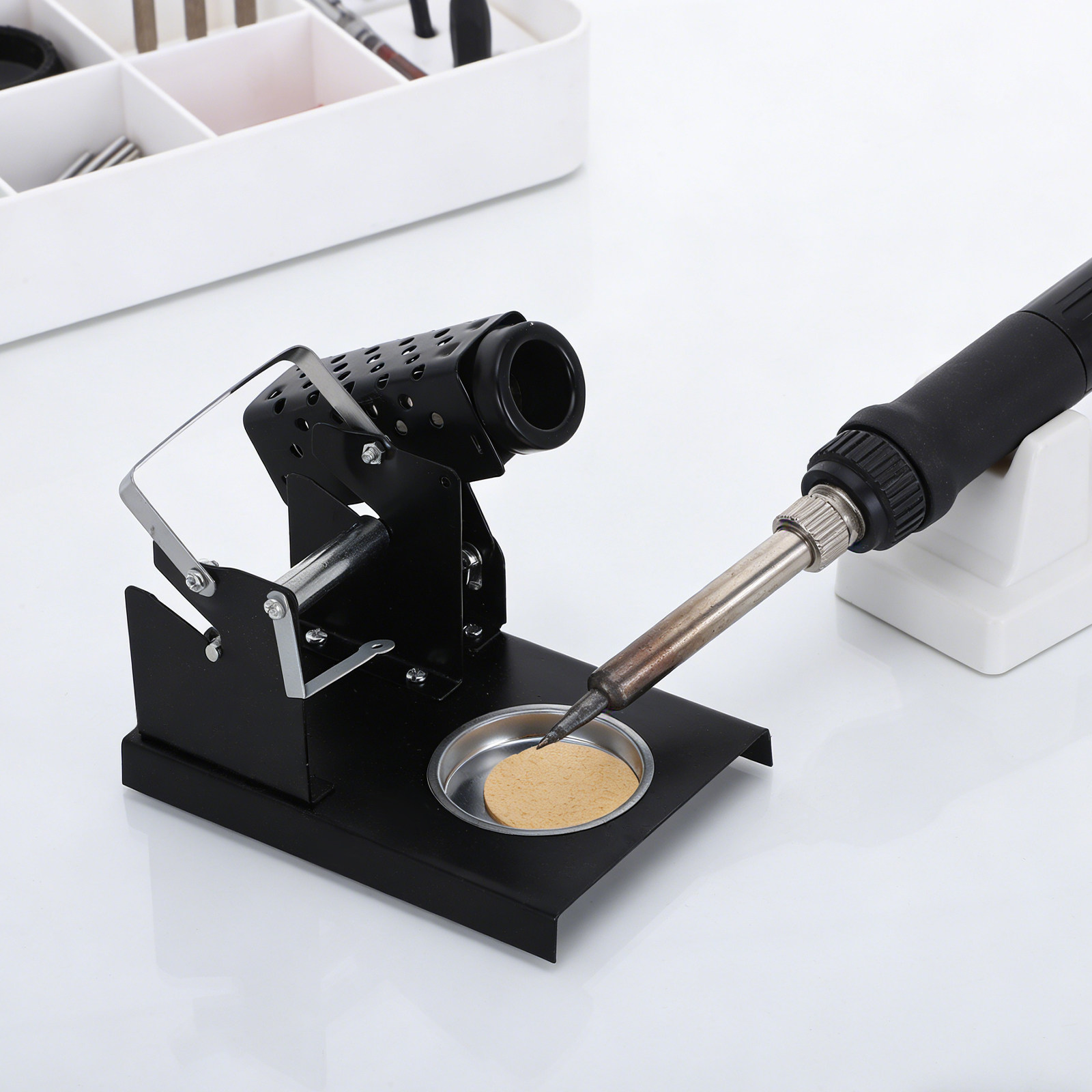 はんだごてスタンド、金属製ベース、コンパクトで耐熱性があり、 - Diy Electronics Projects のレビューと価格