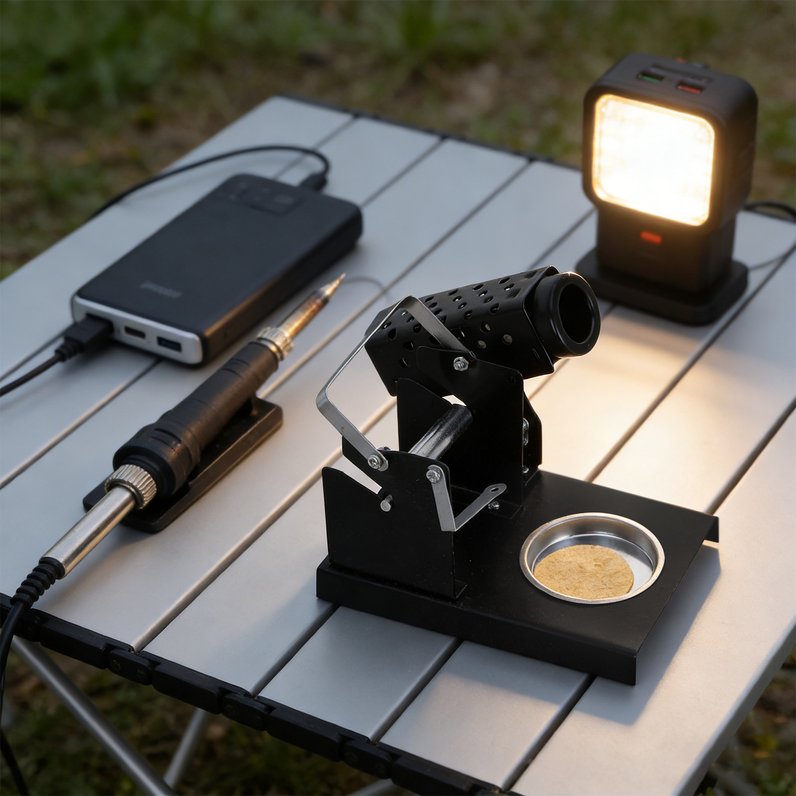 はんだごてスタンド、金属製ベース、コンパクトで耐熱性があり、 - Diy Electronics Projects のレビューと価格