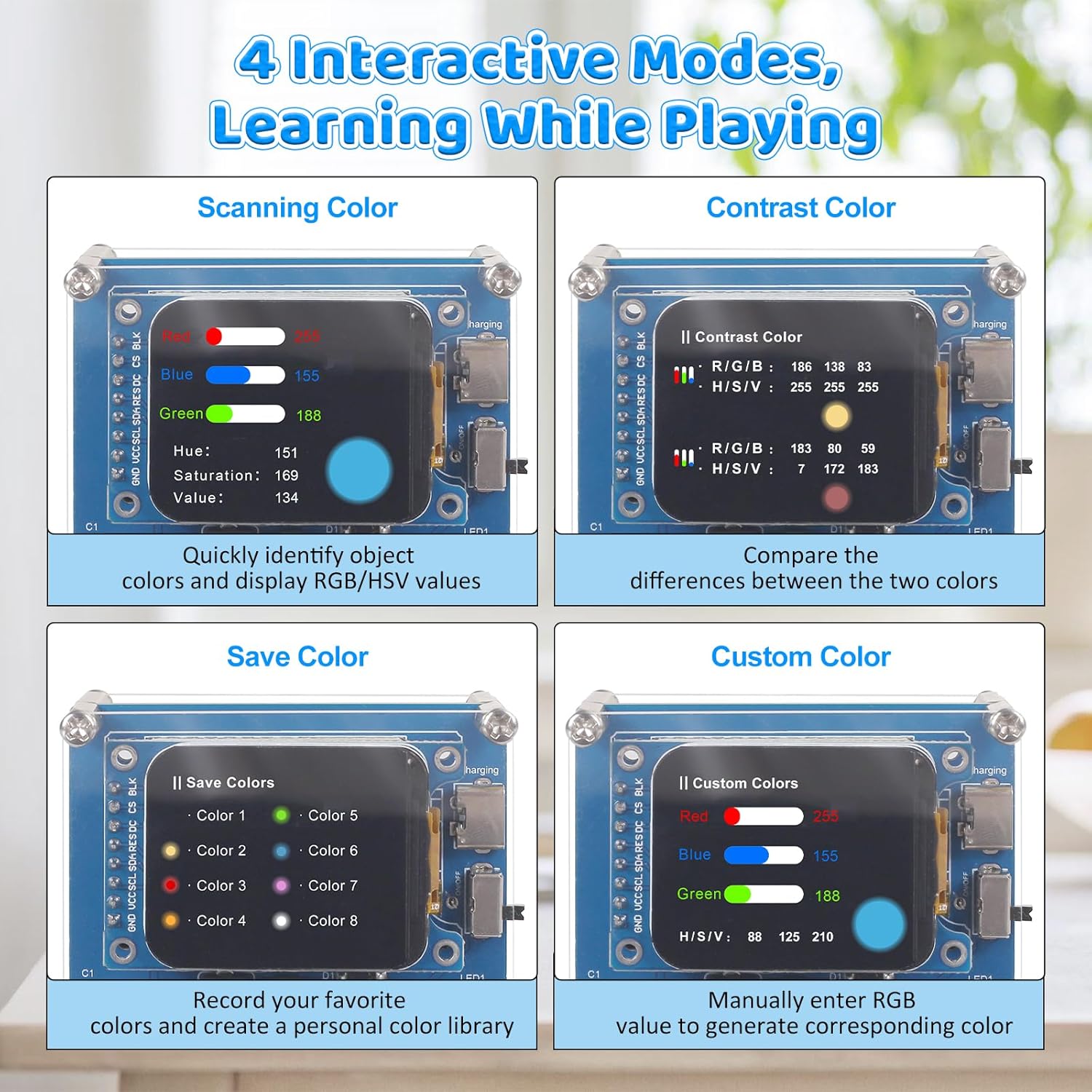 DIY 色認識はんだ付け練習キット TCS34725 センサ - Diy Electronics Learning Kit のレビューと価格