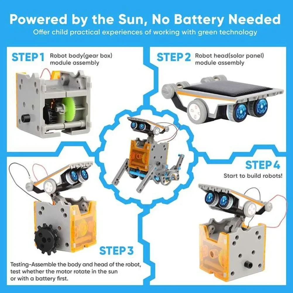 13 in 1 ソーラーロボット科学キット DIY ビルディ - Diy Electronics Components のレビューと価格