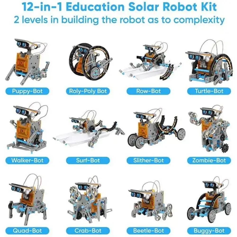 13 in 1 ソーラーロボット科学キット DIY ビルディ - Diy Electronics Components のレビューと価格